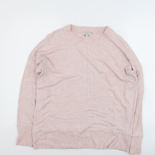 Next Women Pink Crew Neck Long Sleeve Pullover Jumper Size 18