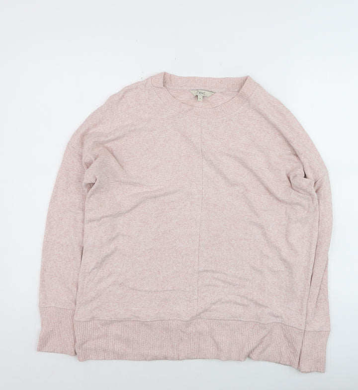 Next Women Pink Crew Neck Long Sleeve Pullover Jumper Size 18