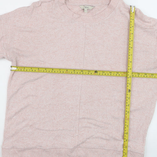 Next Women Pink Crew Neck Long Sleeve Pullover Jumper Size 18