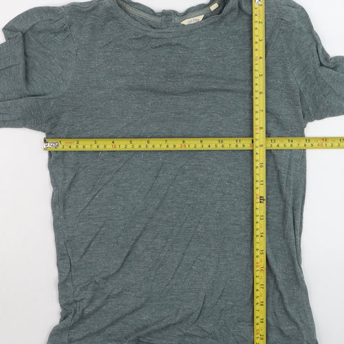 Fat Face Women's Green Jersey Long Sleeve Top Size 10