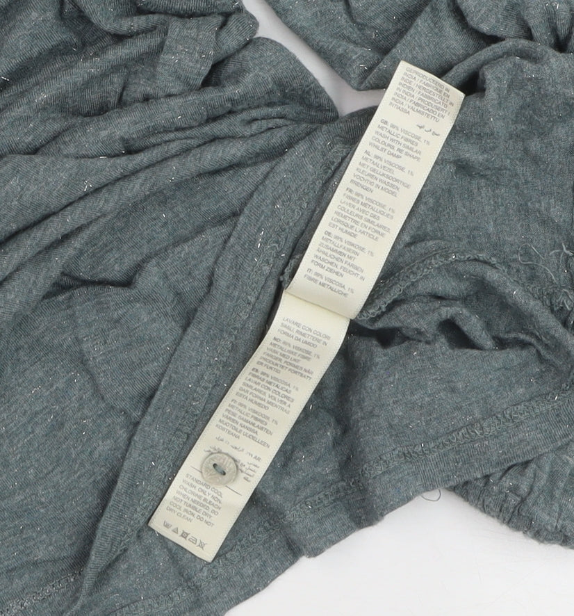 Fat Face Women's Green Jersey Long Sleeve Top Size 10