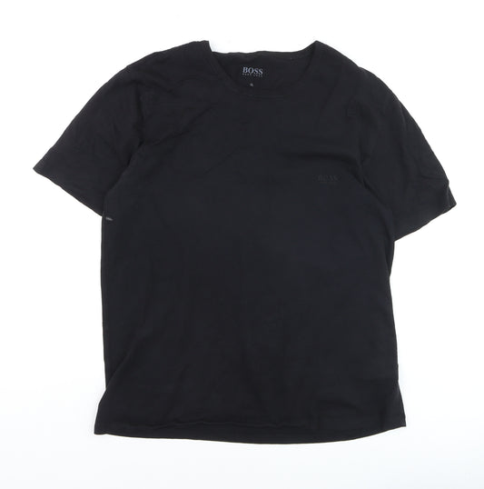 Hugo Boss Men's Black XL Crew Neck Short Sleeve Cotton T-Shirt