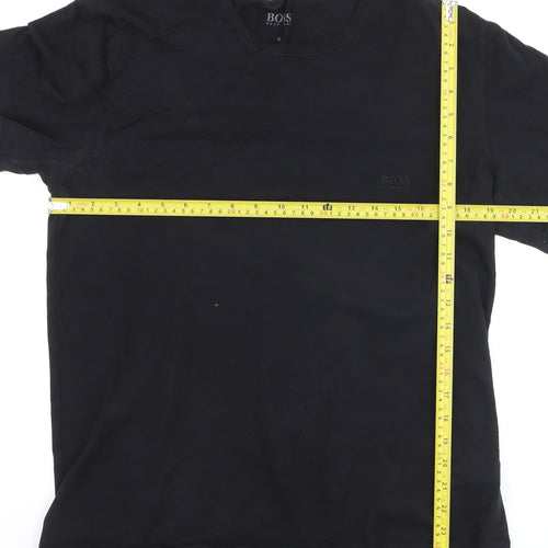 Hugo Boss Men's Black XL Crew Neck Short Sleeve Cotton T-Shirt