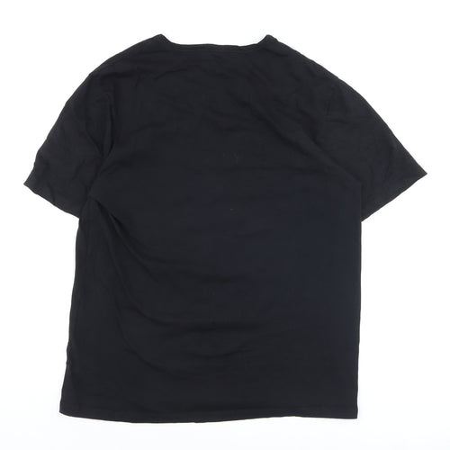 Hugo Boss Men's Black XL Crew Neck Short Sleeve Cotton T-Shirt