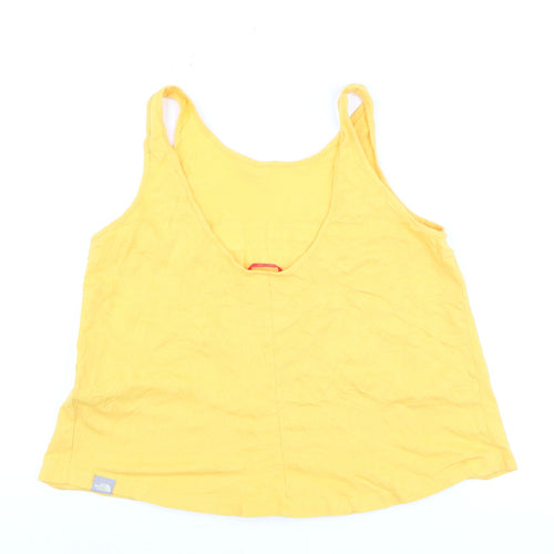 The North Face Womens Yellow Cotton Tank Top Size S
