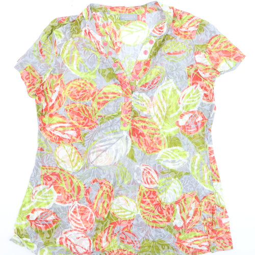 Marks and Spencer Per Una Women's Multicoloured Floral Tunic Blouse Size 16