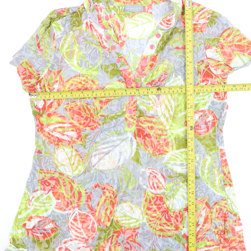 Marks and Spencer Per Una Women's Multicoloured Floral Tunic Blouse Size 16