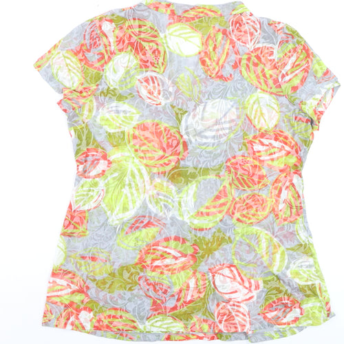 Marks and Spencer Per Una Women's Multicoloured Floral Tunic Blouse Size 16