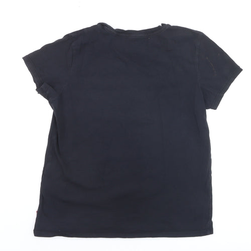 Levi's Boys Black Graphic Logo T-Shirt Size S Short Sleeve Cotton