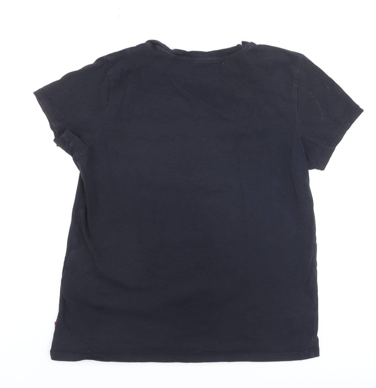 Levi's Boys Black Graphic Logo T-Shirt Size S Short Sleeve Cotton