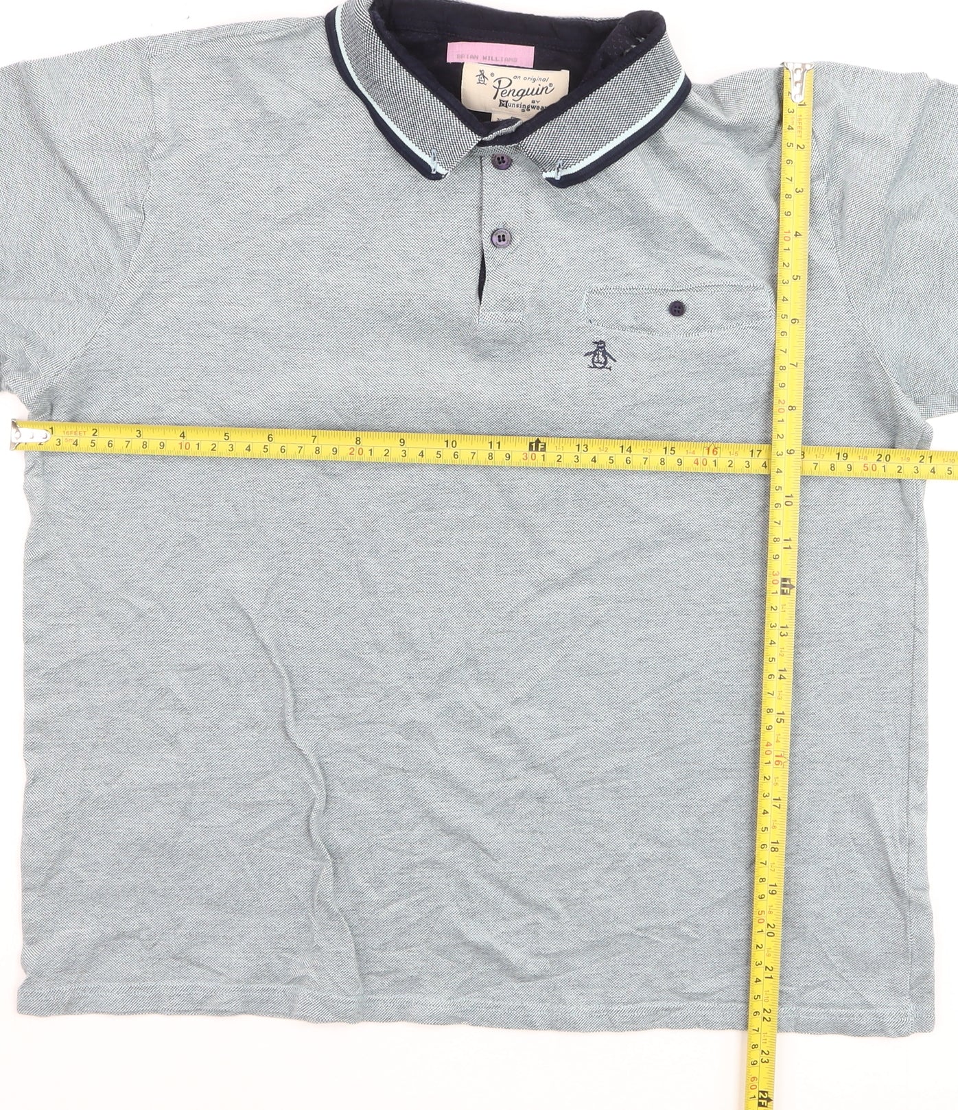 Original Penguin Men's Grey XL Cotton Polo Shirt