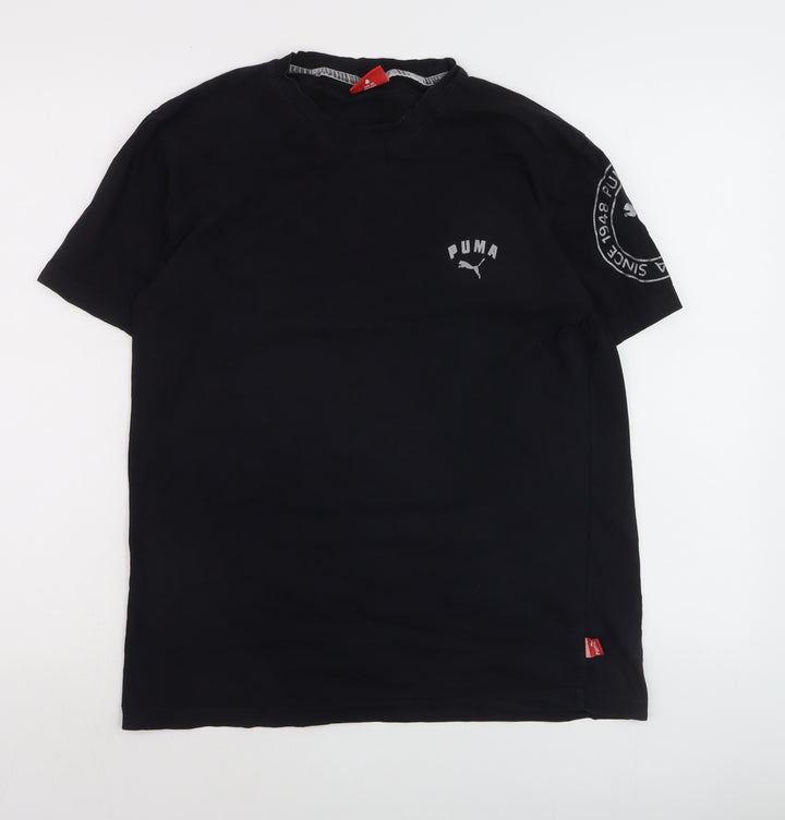 Puma Men's Black L Crew Neck Sports T-Shirt
