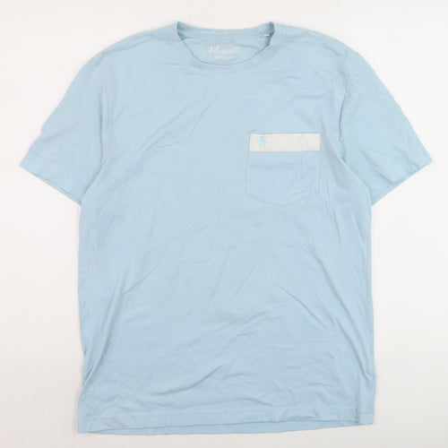 Original Penguin Mens Blue Crew Neck Short Sleeve T-Shirt Size M