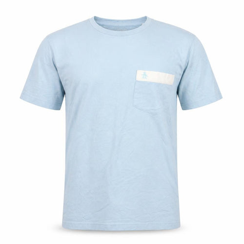 Original Penguin Mens Blue Crew Neck Short Sleeve T-Shirt Size M