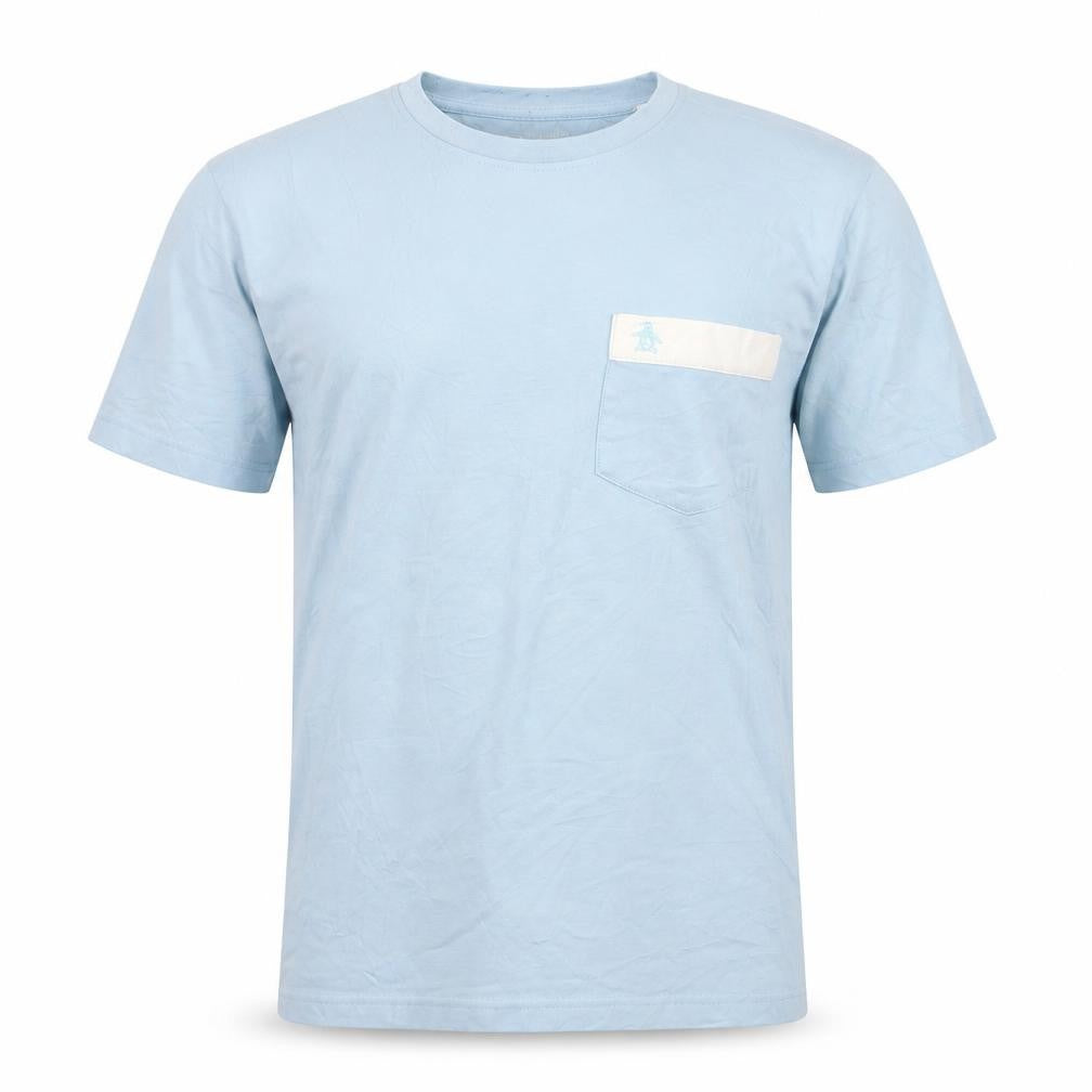 Original Penguin Mens Blue Crew Neck Short Sleeve T-Shirt Size M