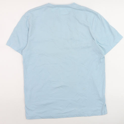 Original Penguin Mens Blue Crew Neck Short Sleeve T-Shirt Size M