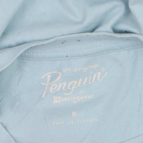 Original Penguin Mens Blue Crew Neck Short Sleeve T-Shirt Size M