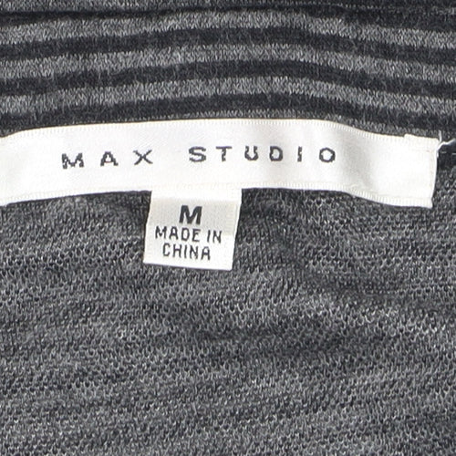 Max Studio Women’s Grey Striped Pencil Knit Skirt Size M