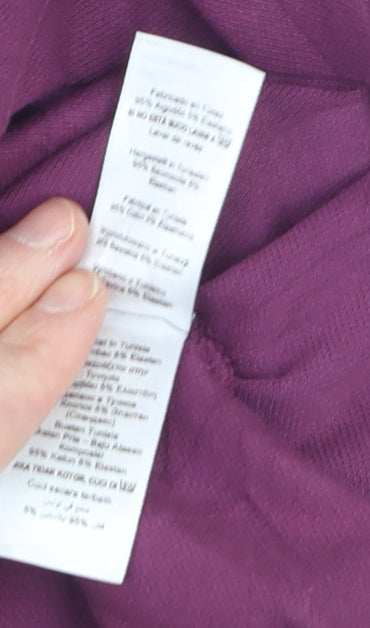 Next Men’s Purple Slim Fit Polo Shirt XL Short Sleeve Collared
