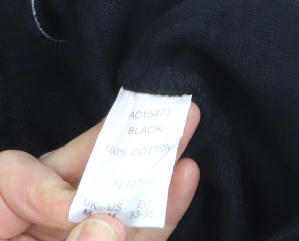 Cotton Traders Men's Black M Sweatpants Trousers 100% Cotton