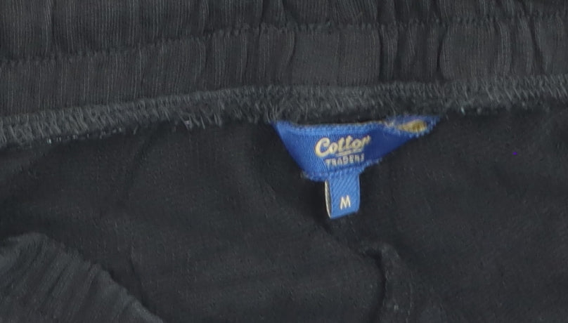 Cotton Traders Men's Black M Sweatpants Trousers 100% Cotton