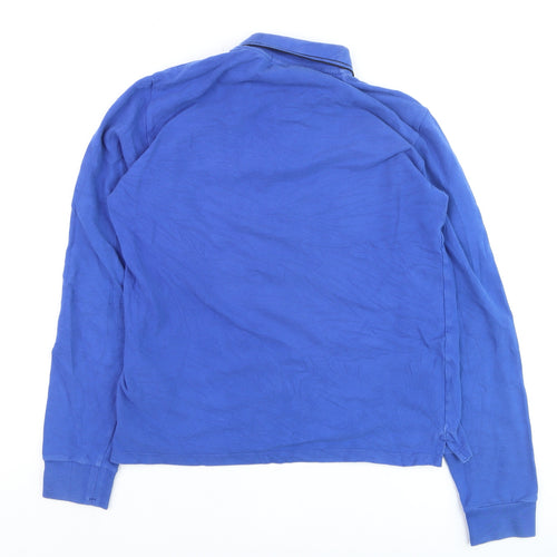 Stone Island Junior Blue Long Sleeve Polo Shirt Teen Size 14 170