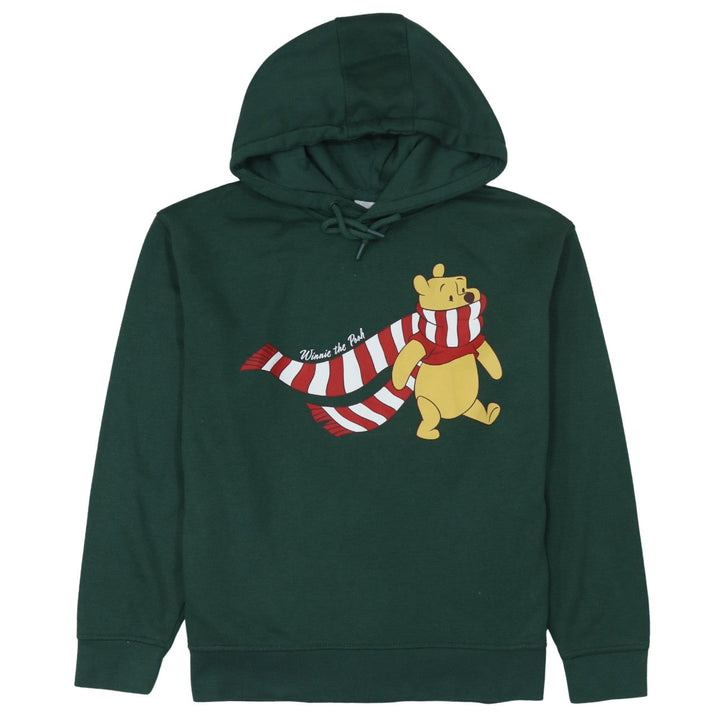 Disney Women Green Winnie the Pooh Pullover Hoodie Size 12/14