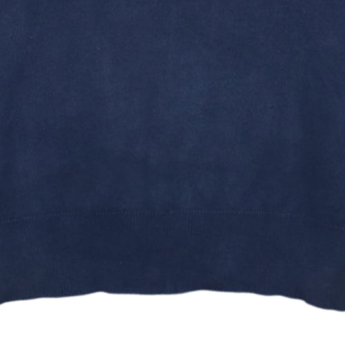 Polo Ralph Lauren Men's Blue V-Neck Cotton Jumper XS