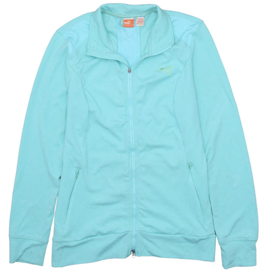 Puma Women's Blue Full Zip Track Jacket Size 14 Lightweight Sportswear