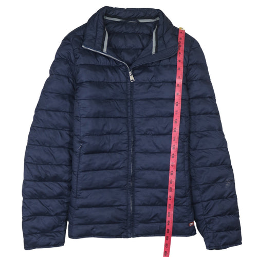Napapijri Men's Blue XL Puffer Jacket Lightweight Quilted Zip Up