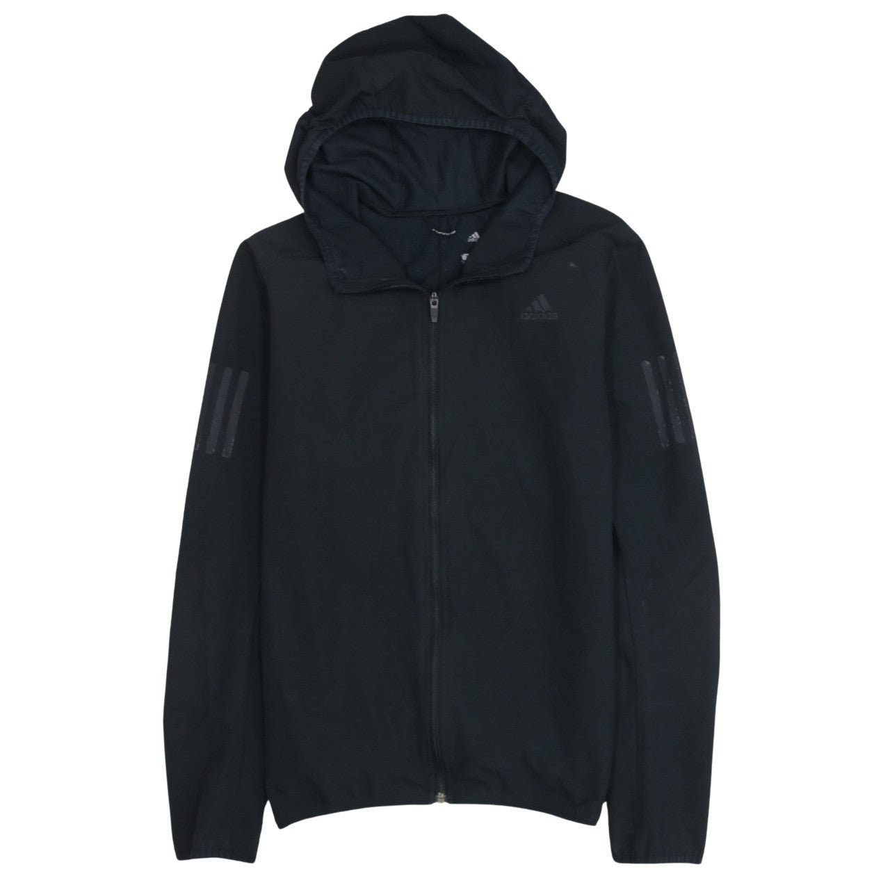 Adidas Men's Black Full Zip Running Hoodie Size S