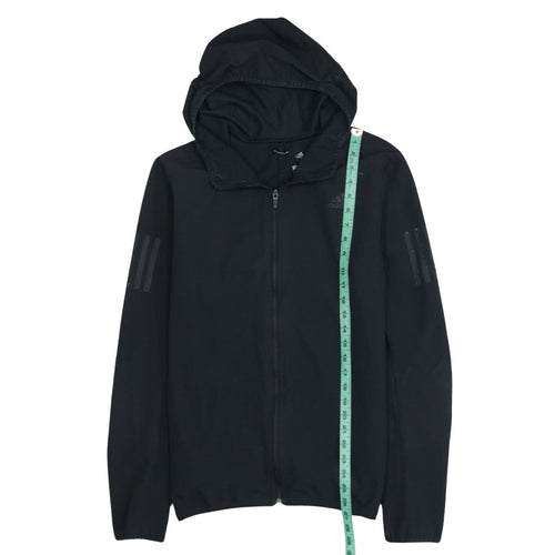 Adidas Men's Black Full Zip Running Hoodie Size S