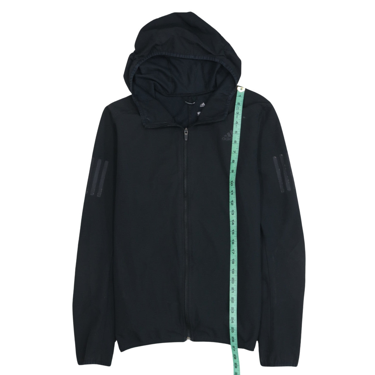 Adidas Men's Black Full Zip Running Hoodie Size S