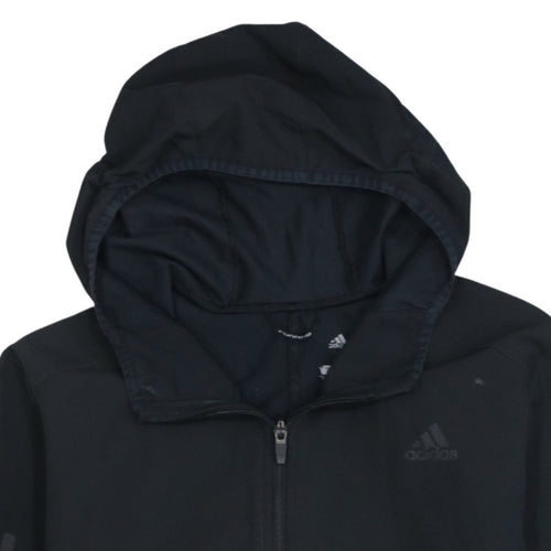 Adidas Men's Black Full Zip Running Hoodie Size S