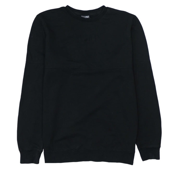 Puma Men's Black Small Crew Neck Pullover Sweatshirt