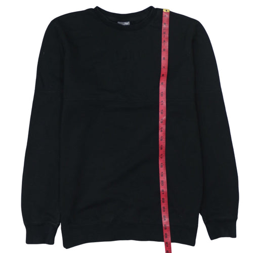 Puma Men's Black Small Crew Neck Pullover Sweatshirt