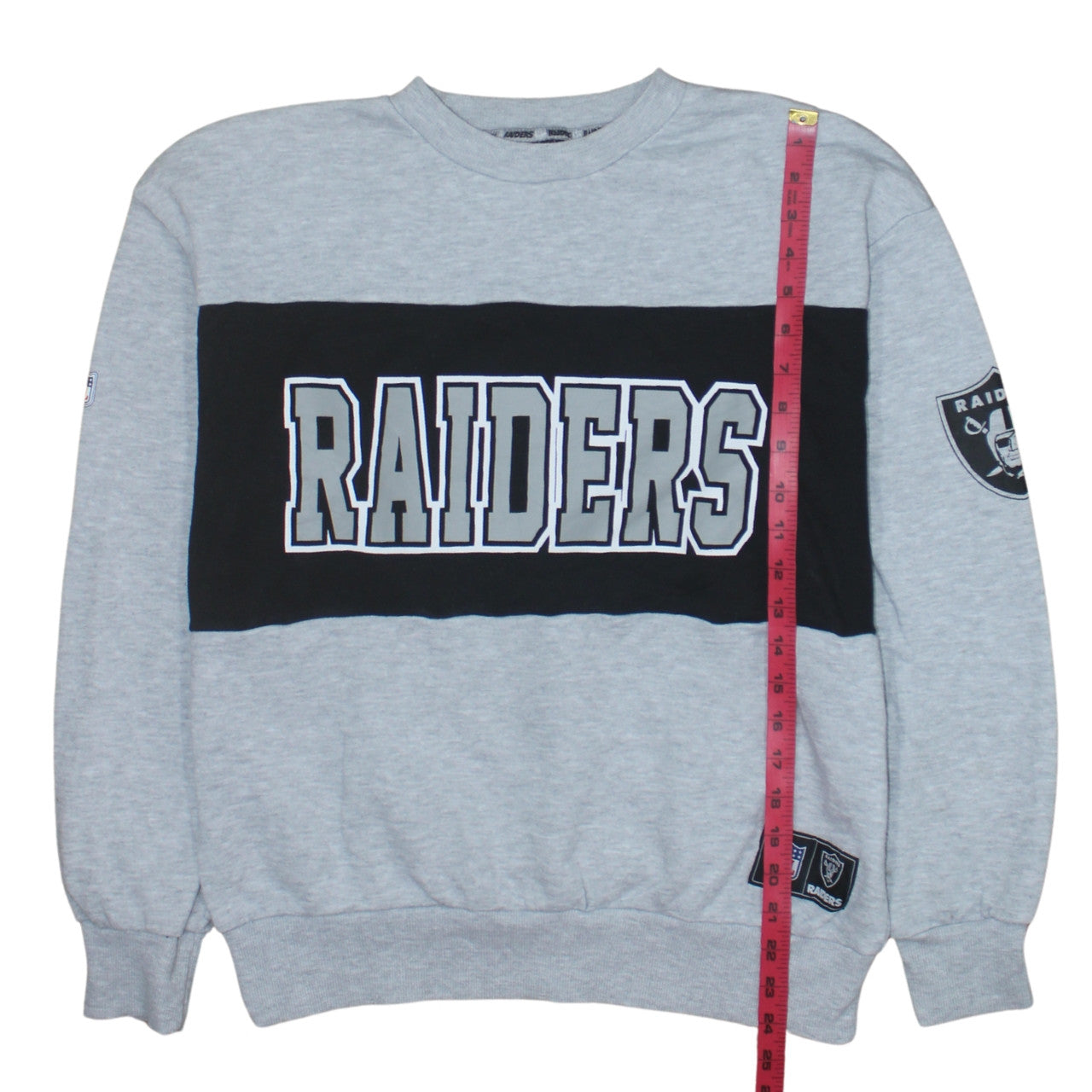 Primark NFL Raiders Grey Sweatshirt XS Women Casual Crew Neck