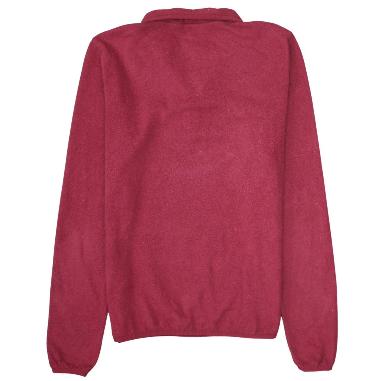 The North Face Womens Red Fleece 1/4 Zip Pullover Sweatshirt M