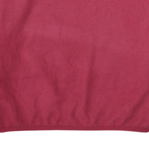The North Face Womens Red Fleece 1/4 Zip Pullover Sweatshirt M