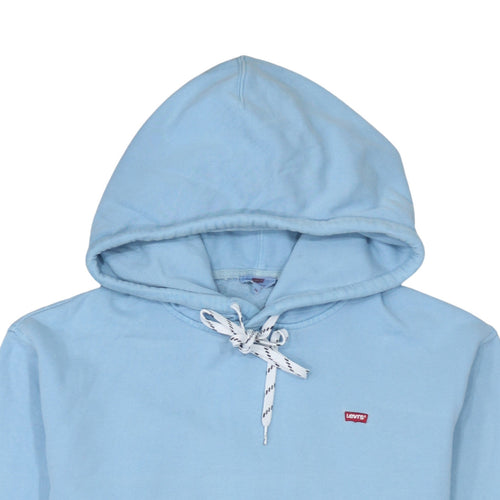 Levi’s Women Blue Pullover Hoodie XS Cotton Casual Sweatshirt