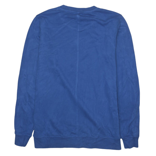 Gym+Coffee Womens Blue Pullover Sweatshirt Size M