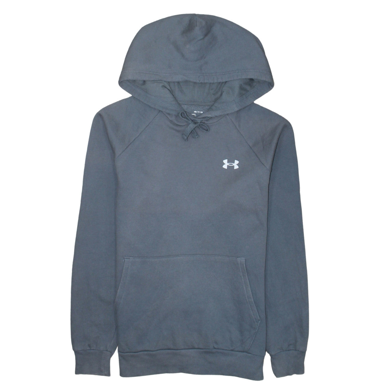 Under Armour Womens Grey Small Pullover Hoodie Loose Fit Cotton Blend