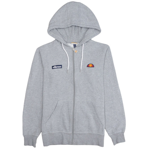 Ellesse Men's Grey Full Zip Hoodie Small Regular Fit Classic Sportswear