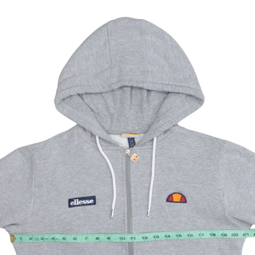 Ellesse Men's Grey Full Zip Hoodie Small Regular Fit Classic Sportswear
