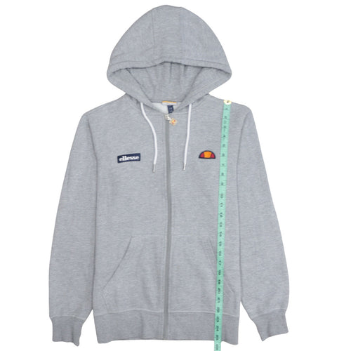 Ellesse Men's Grey Full Zip Hoodie Small Regular Fit Classic Sportswear
