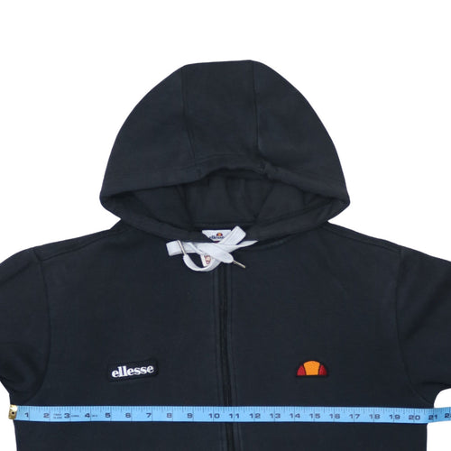 Ellesse Men's Black XS Full Zip Hoodie with Logo