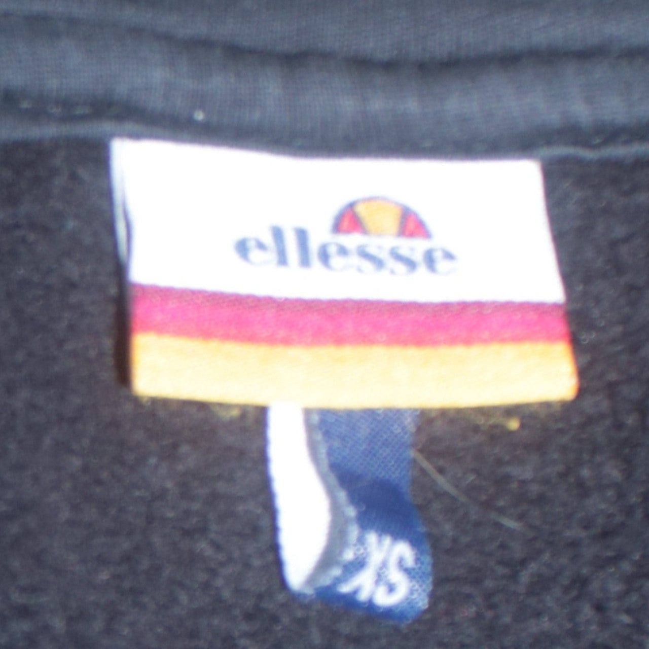 Ellesse Men's Black XS Full Zip Hoodie with Logo