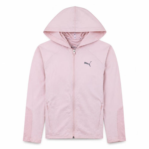 Puma Women's Pink Full Zip Hoodie Medium Hooded Sweatshirt