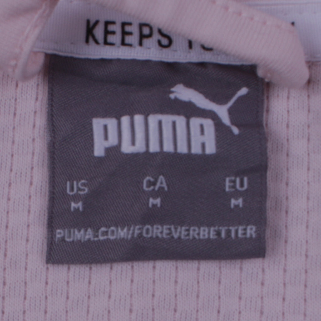 Puma Women's Pink Full Zip Hoodie Medium Hooded Sweatshirt