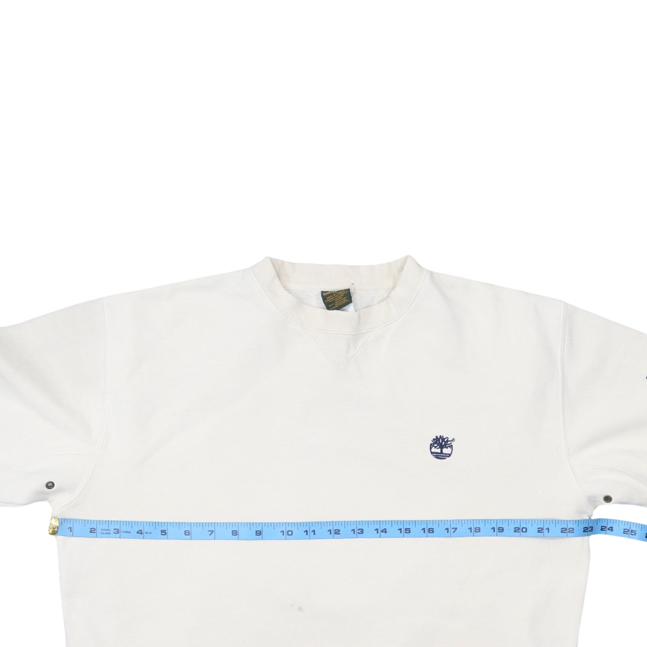 Timberland Men's White XS Crew Neck Pullover Sweatshirt